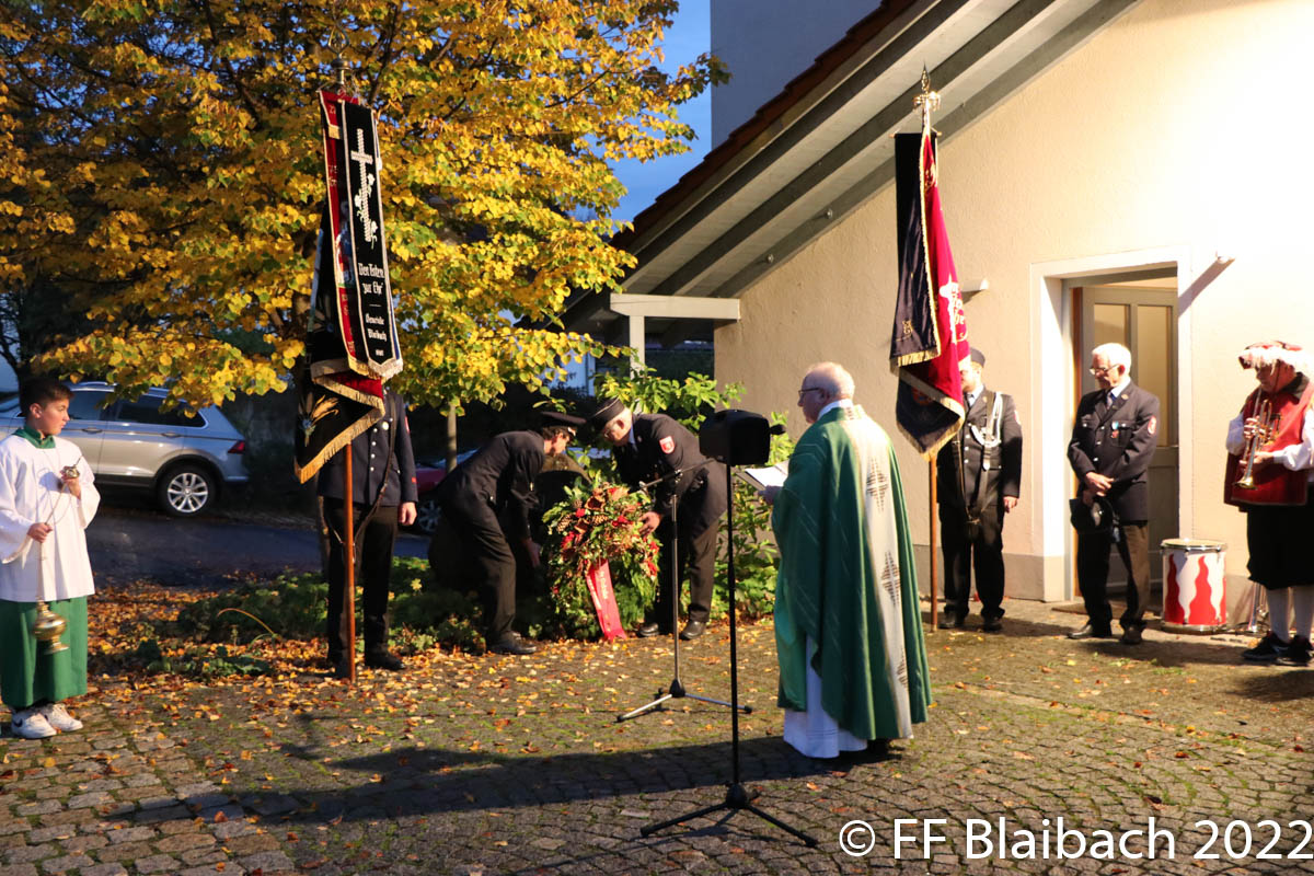 Gedenken an die verstorbenen Kameraden