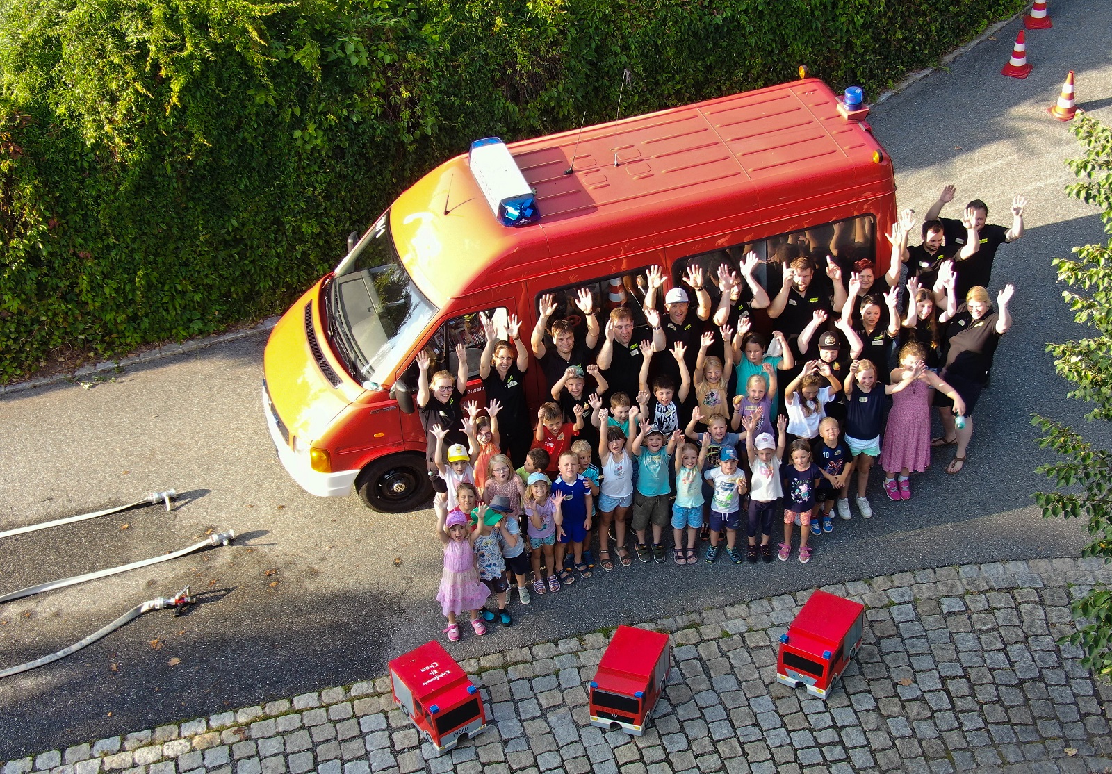 Kinder entdeckten die Feuerwehr
