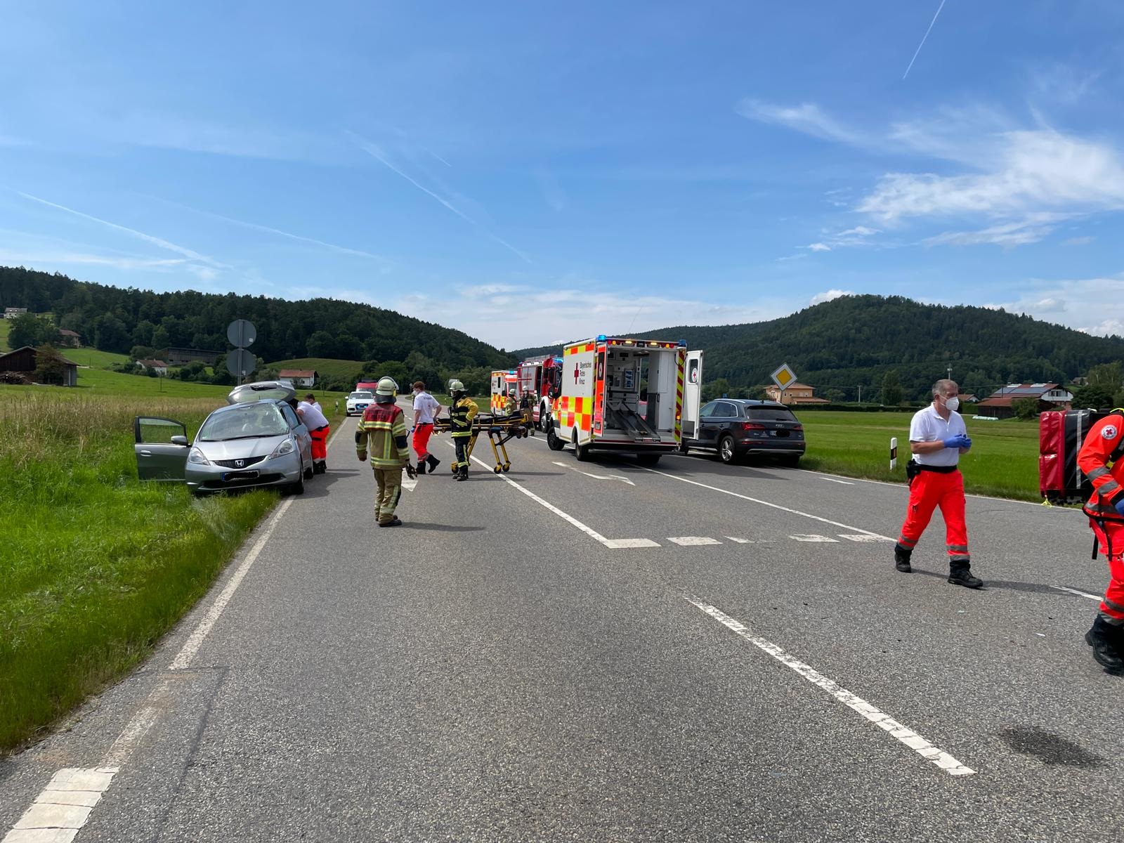 Unfall bei Kreuzbach